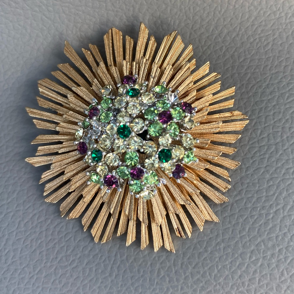 Vintage Marboux By Marcel Boucher Gold Tone